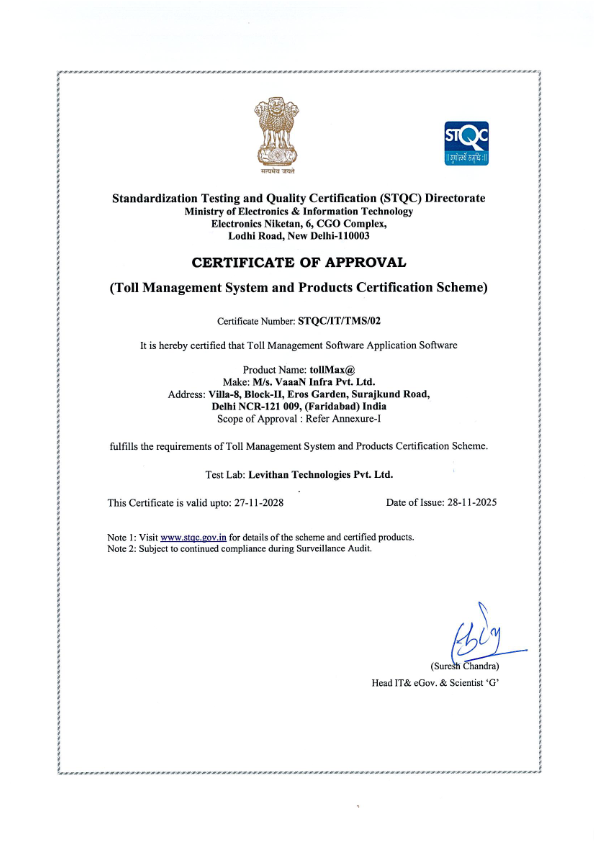 TMS-Standardization Testing and Quality Certiflcation